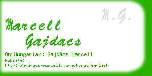 marcell gajdacs business card